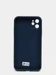 Синий чехол для iPhone 11, 12, 13, 12 Pro Max, 12 Pro, силиконовый, со стеклянной панелью