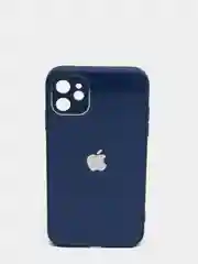 Синий чехол для iPhone 11, 12, 13, 12 Pro Max, 12 Pro, силиконовый, со стеклянной панелью