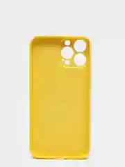 Желтый чехол для iPhone 11, 12, 13, 12 Pro Max, 12 Pro, силиконовый, со стеклянной панелью