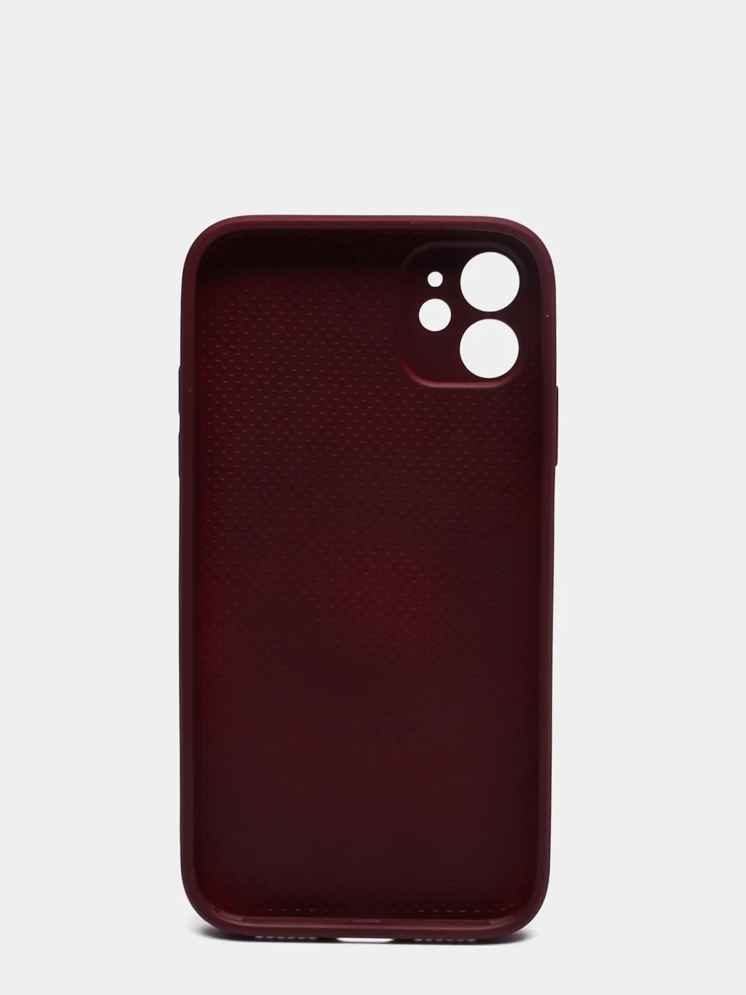 Тёмно-бордовый чехол для iPhone 11, 12, 13, 12 Pro Max, 12 Pro, силиконовый, со стеклянной панелью