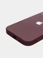 Тёмно-бордовый чехол для iPhone 11, 12, 13, 12 Pro Max, 12 Pro, силиконовый, со стеклянной панелью