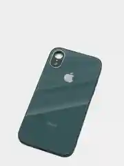 Зелёный хаки чехол для iPhone 11, 12, 13, 12 Pro Max, 12 Pro, силиконовый, со стеклянной панелью