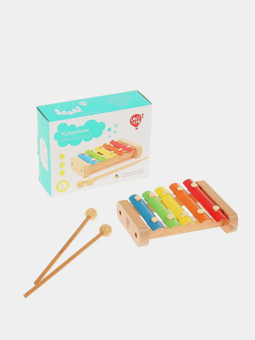 Игрушка музыкальная металлофон (Ксилофон) 5 тонов