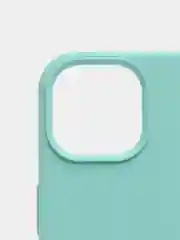 Бирюзовый чехол не пачкающийся, с бархатом внутри IPHONE 13