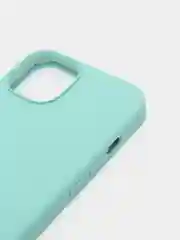 Бирюзовый чехол не пачкающийся, с бархатом внутри IPHONE 13