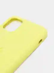 Желтый чехол не пачкающийся с бархатом внутри IPHONE 11