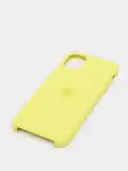 Желтый чехол не пачкающийся с бархатом внутри IPHONE 11
