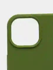 Зеленый чехол не пачкающийся, с бархатом внутри IPHONE 13