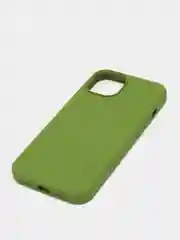 Зеленый чехол не пачкающийся, с бархатом внутри IPHONE 13