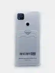 Прозрачный чехол противоударный с отделом под карту для Xiaomi Redmi 10C, 9A, 9C, A1+, Poco M3, M5