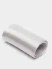 Серебряный лента атласная, 100 мм