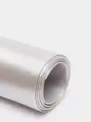 Серебряный лента атласная, 100 мм
