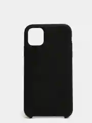 Черный чехол не пачкающийся с бархатом внутри IPHONE 11