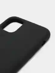 Черный чехол не пачкающийся с бархатом внутри IPHONE 11