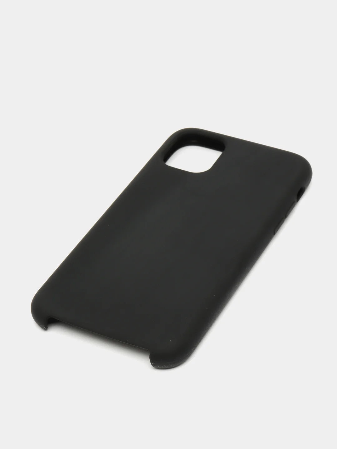 Черный чехол не пачкающийся с бархатом внутри IPHONE 11