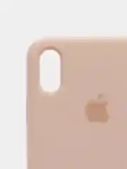 Бежевый чехол с бархатом внутри IPhone XS MAX