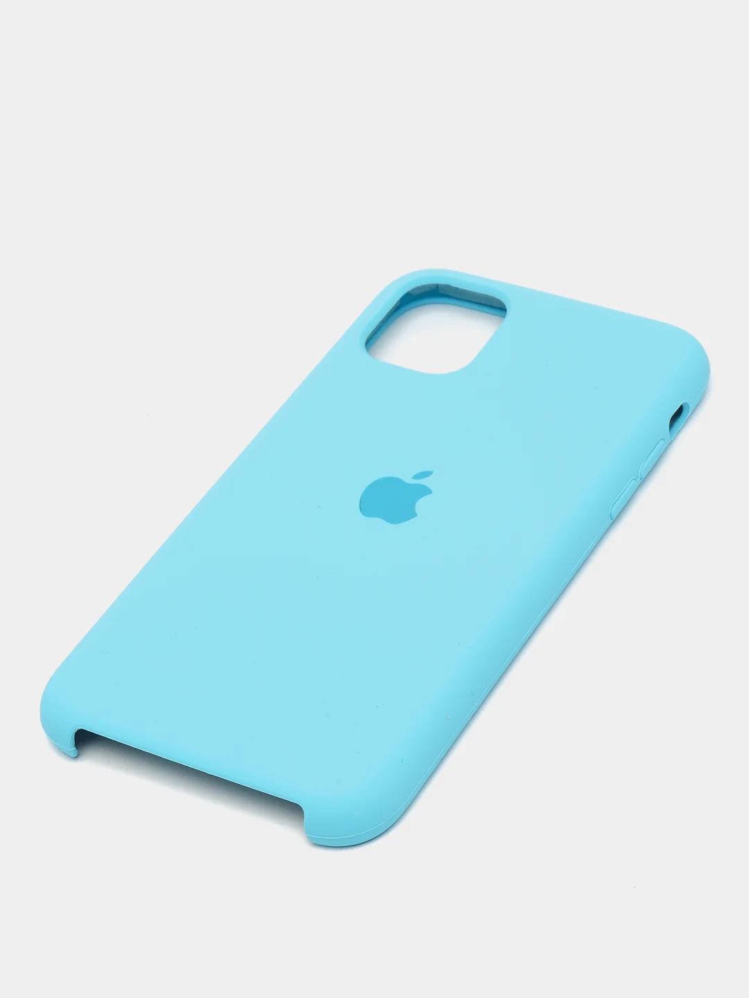 Голубой чехол не пачкающийся с бархатом внутри IPHONE 11
