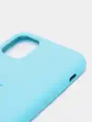 Голубой чехол не пачкающийся с бархатом внутри IPHONE 11