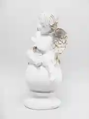Садовая фигурка Decobraz "Ангел на шаре", газонная, 21*19*44 см