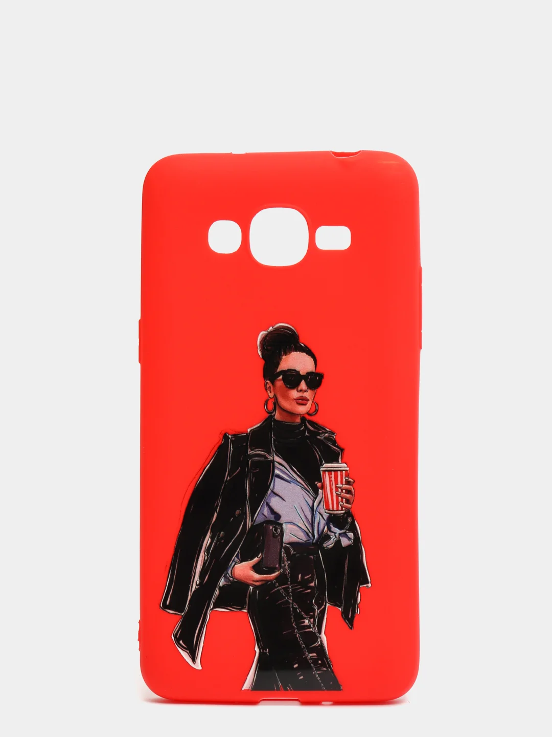 Кораллово-розовый чехол-накладка для Samsung J2 prime / G530