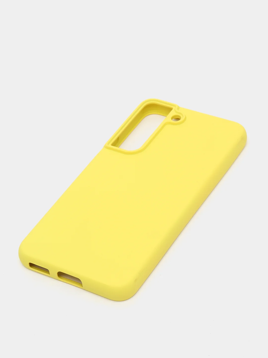 Желтый чехол с бархатом внутри для Samsung S22