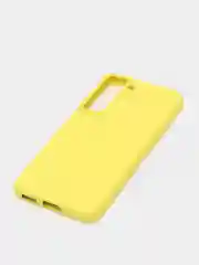 Желтый чехол с бархатом внутри для Samsung S22