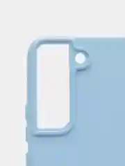 Голубой чехол с бархатом внутри для Samsung S22