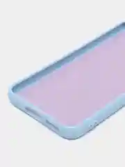 Голубой чехол с бархатом внутри для Samsung S22