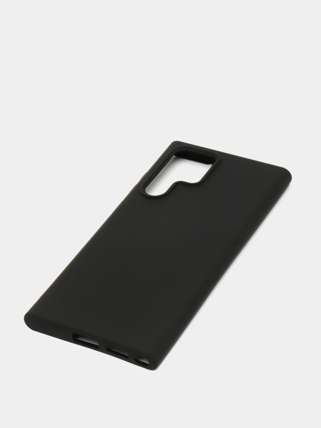 Черный чехол с бархатом внутри для Samsung S22 ULTRA