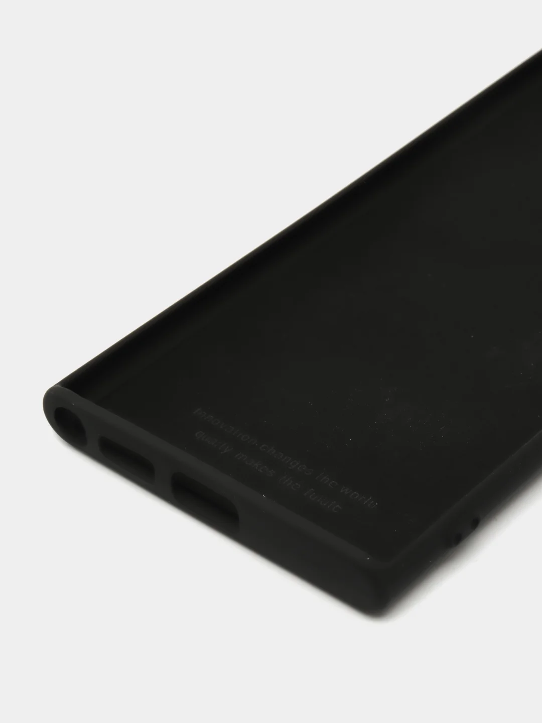 Черный чехол с бархатом внутри для Samsung S22 ULTRA