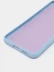 Голубой чехол с бархатом внутри для Samsung S22 plus / S22+