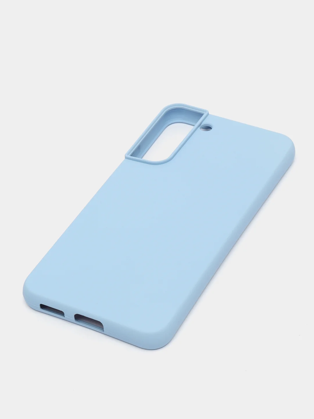 Голубой чехол с бархатом внутри для Samsung S22 plus / S22+