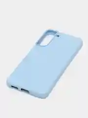 Голубой чехол с бархатом внутри для Samsung S22 plus / S22+