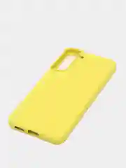 Желтый чехол с бархатом внутри для Samsung S22 plus / S22+