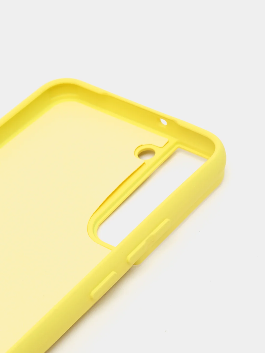 Желтый чехол с бархатом внутри для Samsung S22 plus / S22+