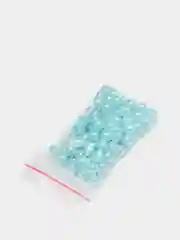 Лазурный бусины жемчужные, акриловые , 6 мм