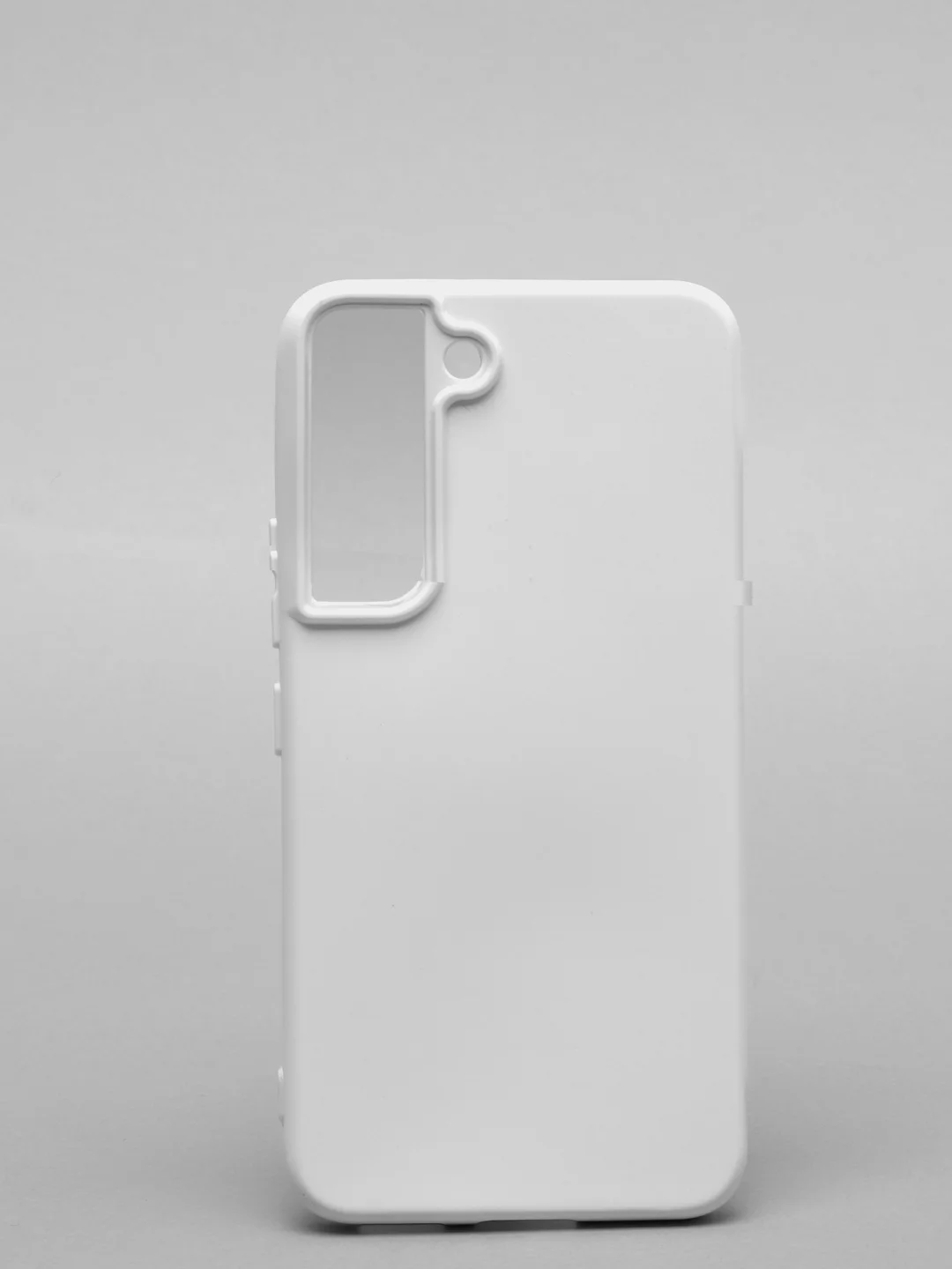 Белый чехол с бархатом внутри для Samsung S22