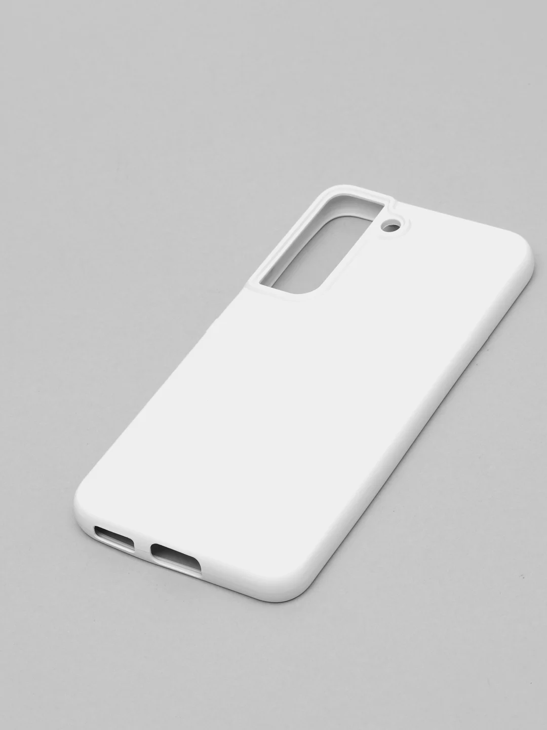 Белый чехол с бархатом внутри для Samsung S22