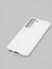 Белый чехол с бархатом внутри для Samsung S22