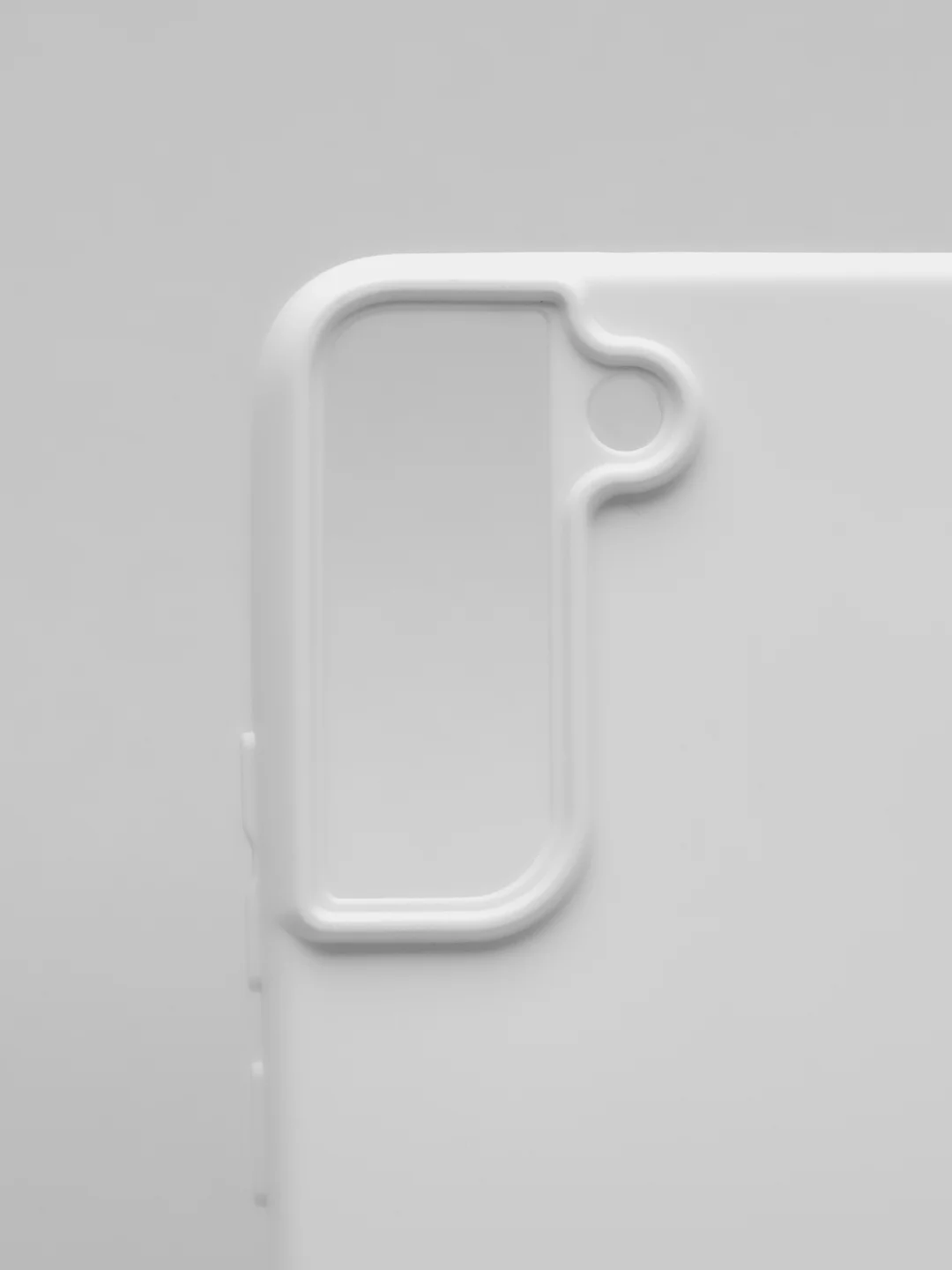 Белый чехол с бархатом внутри для Samsung S22