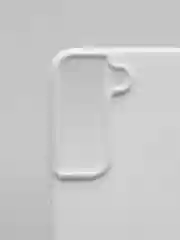 Белый чехол с бархатом внутри для Samsung S22