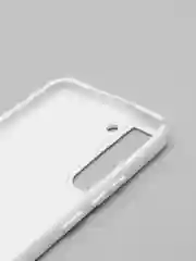 Белый чехол с бархатом внутри для Samsung S22