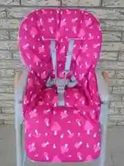 Коралловый меланж универсальный чехол на стульчик для кормления.