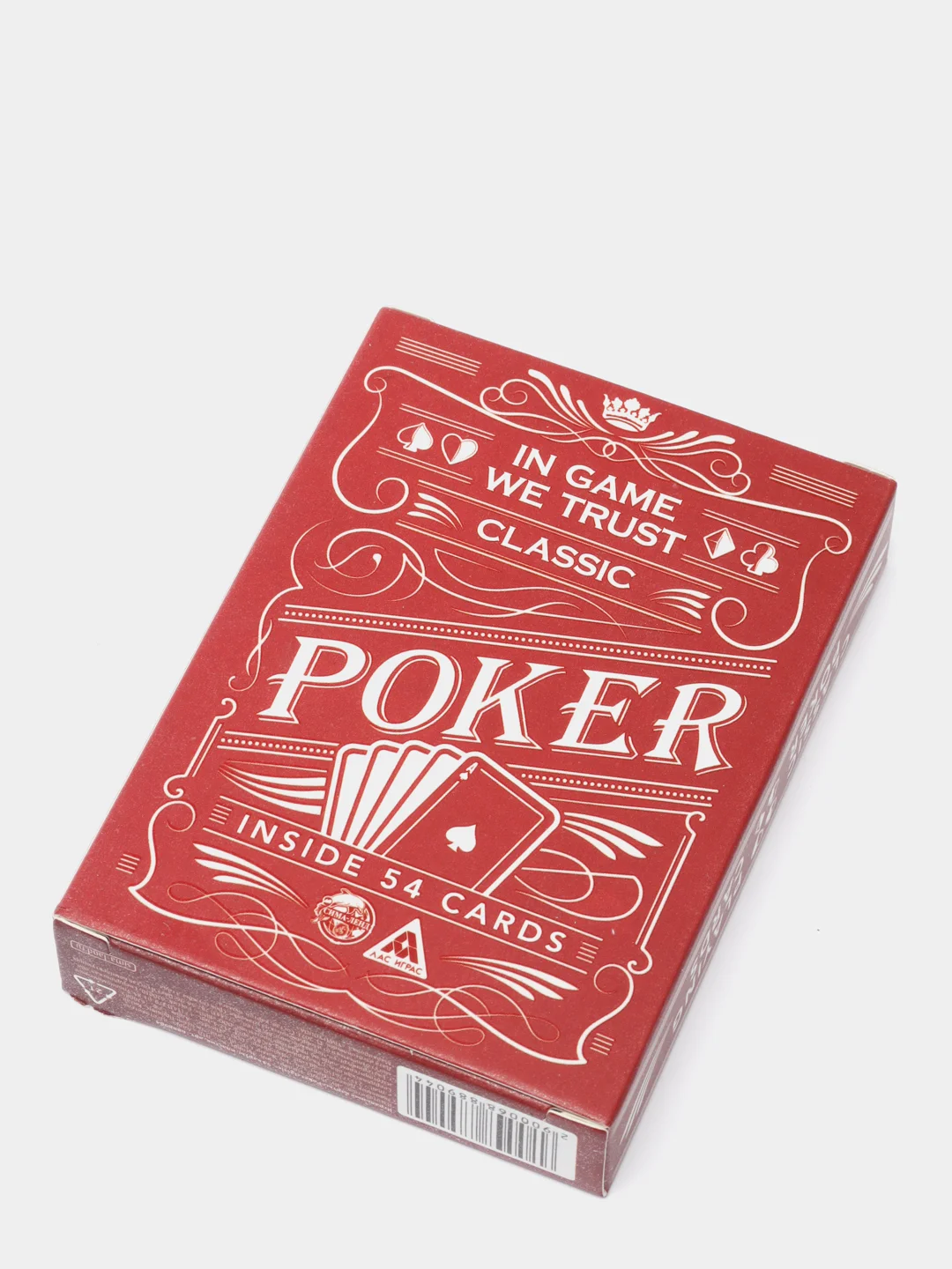Игральные карты Poker classic, 54 карты, пластик