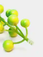 Зеленый искусственные ягоды рябина. Ветка с ягодами. Упаковка 5 штук