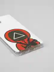 Багровый чехол Samsung Galaxy A22 4G / M22 / M32 с рисунком Игра в кальмара