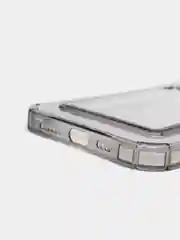 Черный силиконовый чехол с отсеком, карманом для карты IPhone 7-13 Pro Max, прозрачный