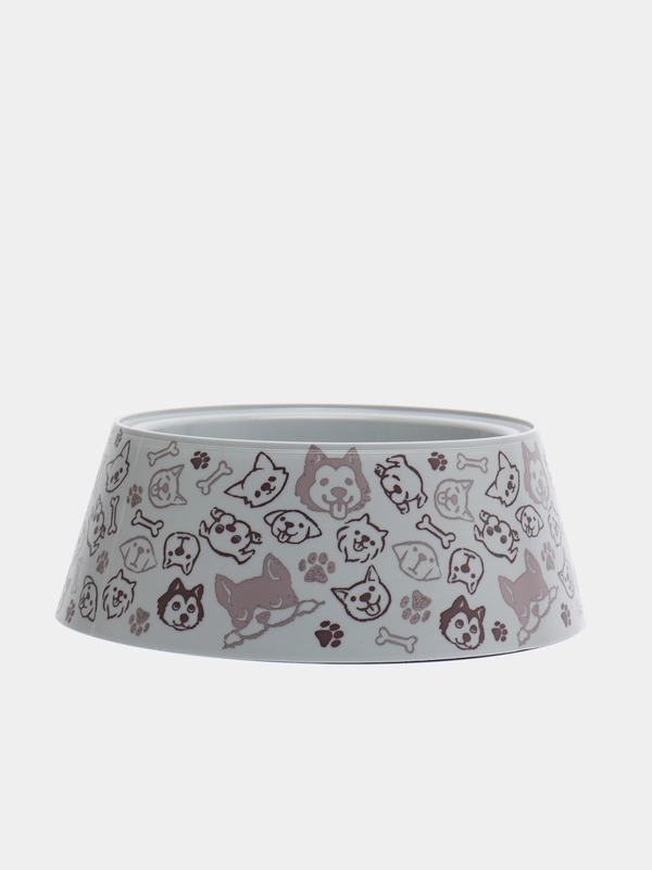 Миска для собак 1,2 л "Dogs", пластик, кормушка, тарелка