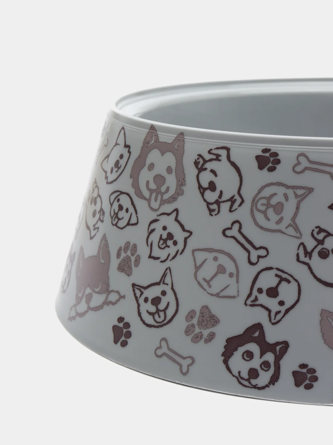Миска для собак 1,2 л "Dogs", пластик, кормушка, тарелка