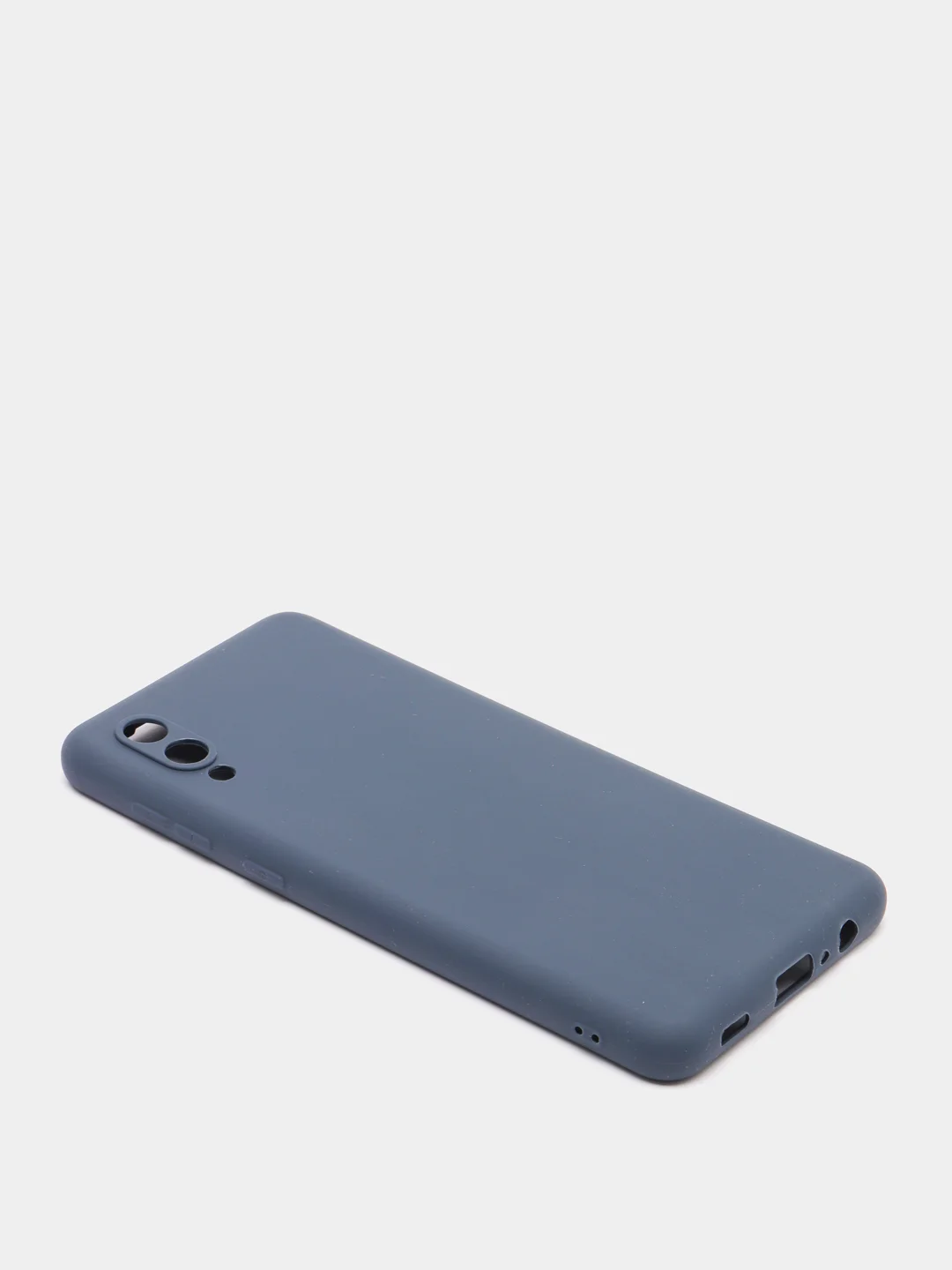 Темно-синий чехол Samsung Galaxy A02 (2021), силиконовый